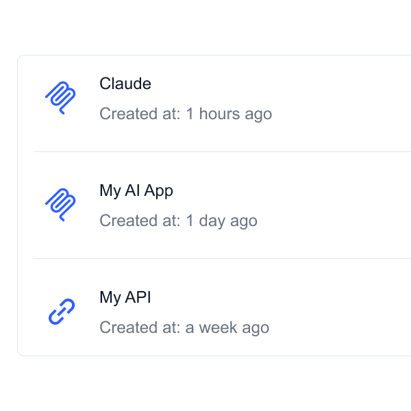 Gety connected AI tools interface