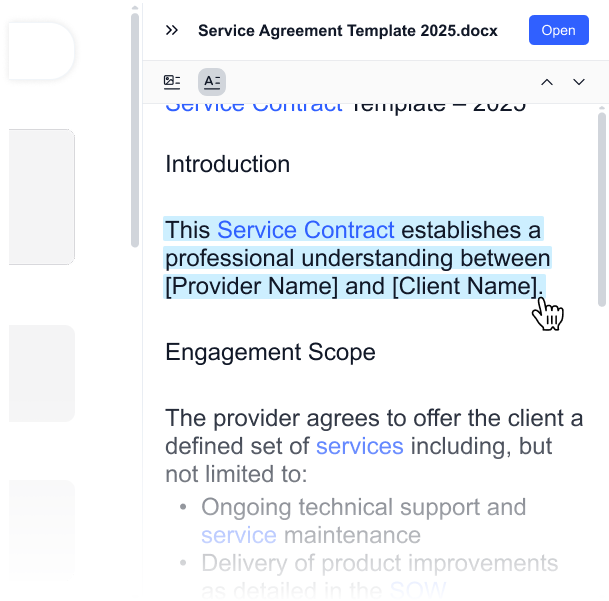 Gety auto-highlighted text for quick scanning